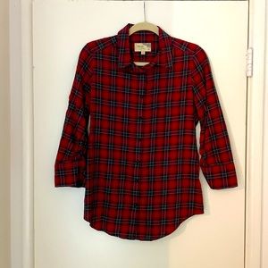 Elizabeth and James Plaid Button Up